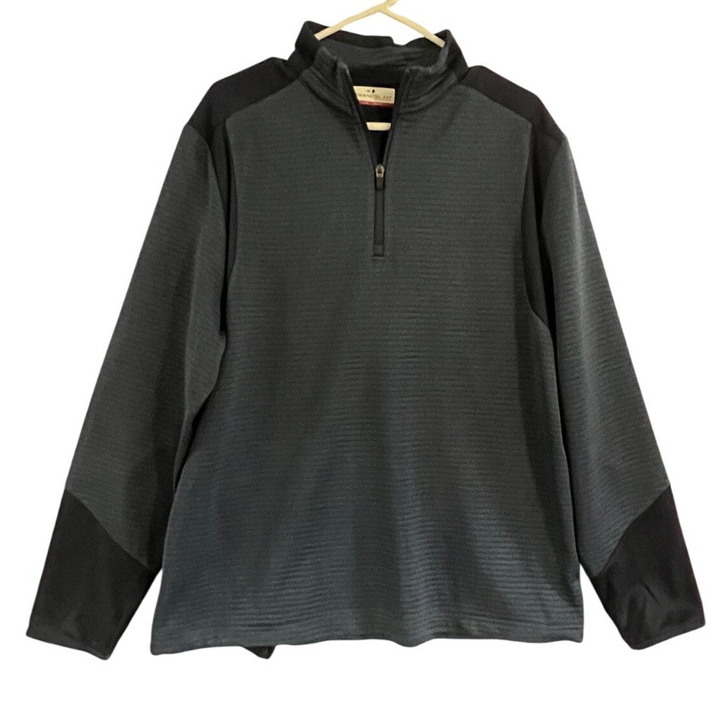 Grand‎ Slam Performance Mens Blue Quarter Zip Pullover Top New NWT